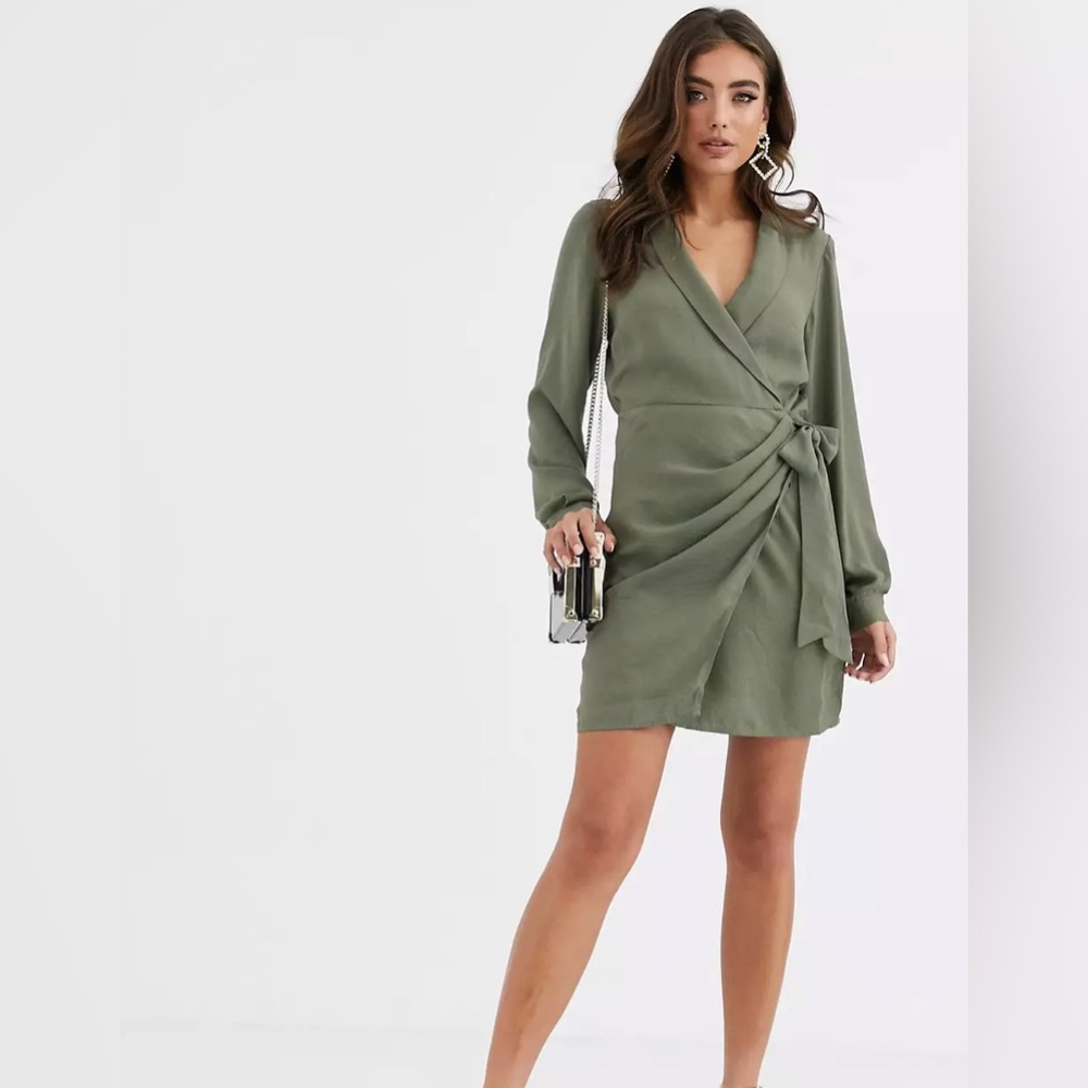 Olive Wrap Dress!